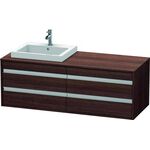 Duravit Waschtischunterbau KETHO 550x1400x496mm WT links kastanie dunkel