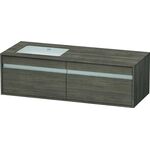 Duravit Waschtischunterbau KETHO 550x1400x426mm WT links pine terra