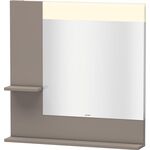 Duravit Spiegel VERO 142x800x800mm, Beleuchtung basalt matt