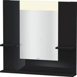 Duravit Spiegel VERO 142x850x800mm Be schwarz hochglanz