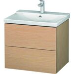 Duravit Waschtischunterbau L-CUBE 620x481x555mm eiche gebürstet