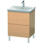 Duravit Waschtischunterbau L-CUBE 620x481x709mm eiche gebürstet