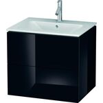 Duravit Waschtischunterbau L-CUBE 620x481x550mm schwarz hochglanz