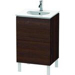 Duravit Waschtischunterbau L-CUBE 419x520x704mm nussbaum gebürstet
