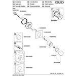 Keuco Absperrventil IXMO UP f 1 Verbr Rosette eckig vc