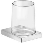 Keuco Glashalter EDITION 11 Kristallglas mit Halter nickel gebürstet