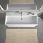 Duravit Waschtisch VERO AIR m ÜL HLB 1200x470mm 1 Hahnloch weiß WG