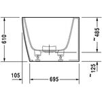 Duravit Whirlwanne DURASQUARE 180x80 Ecke li 2 RS weiß Air-System
