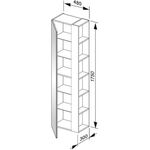 Keuco Hochschrank X-LINE 480x1750x300mm, Anschlag links anthrazit