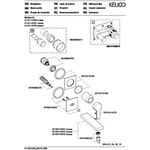 Keuco EH-WT-MI EDITION 11 UP o AG Ausl 197mm sw-chr gebürstet