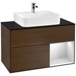 V&B Waschtischunterschrank FINION 1000x603x501mm Regalele. wh ma Wln ven