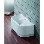 Hoesch Vorwand-Badewanne SPECTRA halbrund 1716x808x480mm we