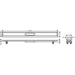 HG Installationsset uBox universal für Duschrinnen Fertigsets 1200mm