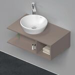 Duravit Waschtischunterbau Compact D-NEO 1 Fach rechts 260x800x480mm basalt matt