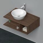 Duravit Waschtischunterbau D-NEO 1 f rechts 260x800x550mm nussbaum dunkel