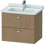 Duravit Waschtischunterbau XBASE 2 Schubk 560x650x468mm europäische eiche