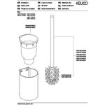 Keuco Toilettenbürstengarnitur PLAN sw ma