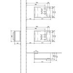 V&B Waschtischunterschrank AVENTO 514x340x202mm Ans re Crystal White