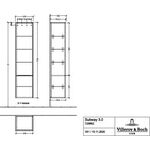 V&B Hochschrank SUBWAY 3.0 400x1710x362mm Ans li Gri Vo bl Br White