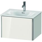 Duravit Waschtischunterbau XSQUARE 397x610x478mm, 1 Auszug weiß hochglanz