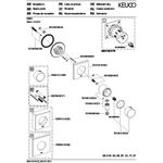 Keuco Absperrventil IXMO UP f 1 Verbr Rosette eckig sw ma