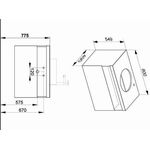 Keuco Waschtischunterbau STAGELINE 800x550x490mm vulkanit