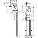 Einhebel-Spültischmischer AXOR CITTERIO DN 15 m sBox Ausziehbrause bru bl chrome