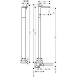 EH-WT-MI AXOR MYEDITION bodenstehend, ohne Platte chrom