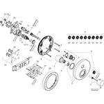 Thermostat SHOWERSELECT ROUND AXOR UP für 1 Verbraucher polished gold optic