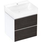 HG Waschtischunterschrank Xevolos E 580x555x475mm Ko mweiß Fr eiche deunkel