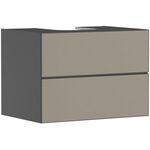 HG Waschtischunterschrank Xevolos E 780x555x550mm Ko sch-gr ma Fr bro Struk