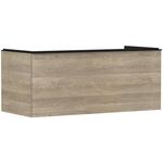 HG Waschtischunterschrank Xelu Q 1180x485x550mm Ei na Griff mattschwarz