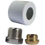 OV Klemmringverschraubungs-Set für Baureihe E 1/2Zollx15mm, weiß