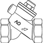 OV Rückschlagventil PN 25 m EPDM-Dichtung DN 40 G 1 1/2Zoll IG