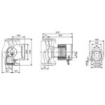 Grundf Heizungsumwälzpumpe MAGNA3 F Fl 230 V PN 6/10 Typ 50-60 F DN 50 240mm