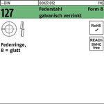 Federring DIN 127 B 12 Federstahl galv.verz. 100 Stück - VPE: 100