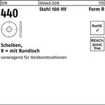 Scheibe DIN 440/ISO 7094 FormR R 24x 80x 6 Stahl 100 HV 50 Stück - VPE: 50
