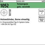 Holzverbinder DIN 1052 einseitig 50x13xM12 Temperguss galv.verz. 50St. - VPE: 50