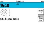 Scheibe DIN 1440 f.Bolzen 8x 16x 2 A 2 200 Stück - VPE: 200
