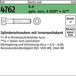 Zylinderschraube ISO 4762 Innen-6kt M5x6 8.8 galv.verz. 8 DiSP+SL 500St. - VPE: 500