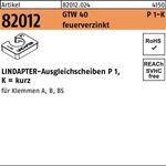 Ausgleichscheibe R 82012 GTW 40 P1 M16/8,0 feuerverz. 1 Stück LINDAPTER