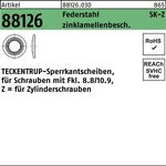 Sperrkantscheibe R 88126 Z 6x 9,9x1,4 Federst. zinklamellenb. 1000St. TECKENTRUP - VPE: 1000
