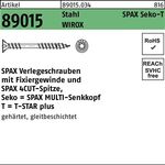 Verlegeschraube R 89015 Seko Fixierg./Spitze/T-STAR 4,5x60-T20 WIROX 500St. SPAX - VPE: 500