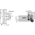 Türband B8107B PA 98 signalweiß ma gefälzter Holzflügel Rolle 165mm DIN L/R HEWI