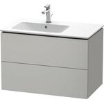 Duravit Waschtischunterbau L-CUBE 820x481mm 2 Schubk we ma ES NB mitte