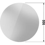 Duravit Spiegel Indirektlicht umlaufend 900x900x34mm