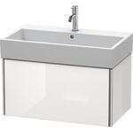 Duravit Waschtischunterbau XSQUARE 784x397x460mm 1 Ausz. we hgl ES Ah mitte