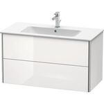 Duravit Waschtischunterbau XSQUARE 1010x560x478mm 2 Schubk we hgl ES NB Mi.