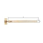 Ladenband B.40mm L.460x40mm S.5mm STA galv.verz.d.pass.verstellb.um 30mm GAH