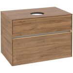 V&B Waschtischunterschrank COLLARO 800x548x500mm WT mttg m LED-B. Ka Oak